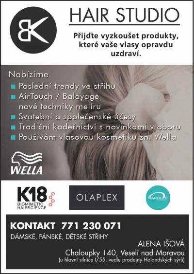 Hair studio - dámské, pánské, dětské - Alena Išová